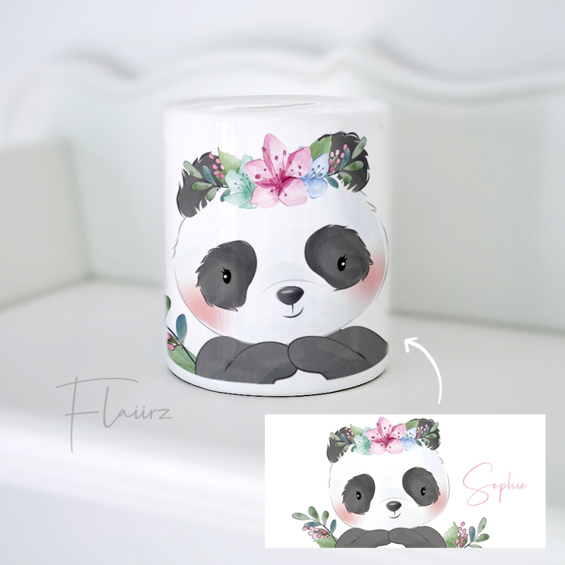 FLAIIRZ Panda met hoofdband spaarpot