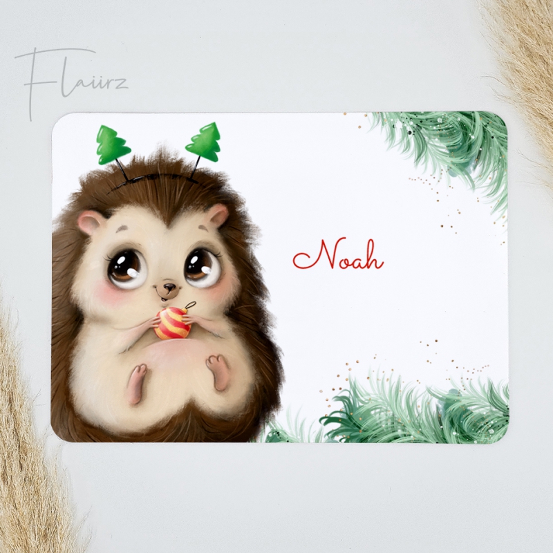 FLAIIRZ kerst egel kerst placemat