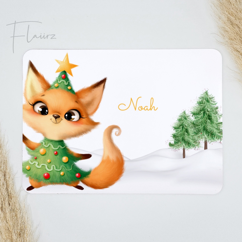 FLAIIRZ kerst vos kerst placemat