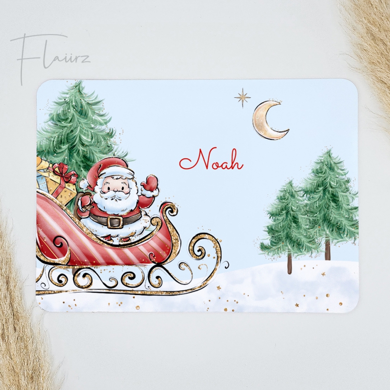 FLAIIRZ kerstman met slee kerst placemat